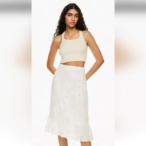 Aritzia Wilfred Chariot Linen Skirt size 8